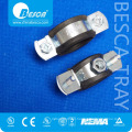 Besca Manufacture Hardware Industrial Pipe Clamps With Rubber Suppliers